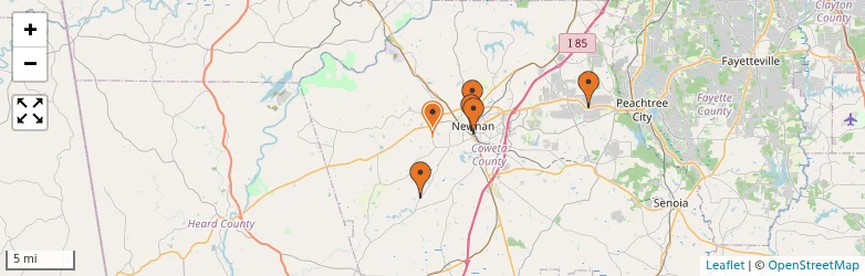 Related schools map