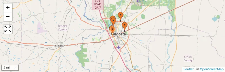 Related schools map