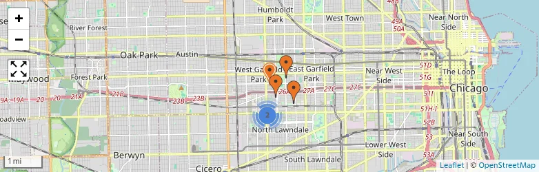 Related schools map