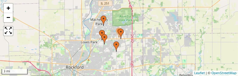 Related schools map