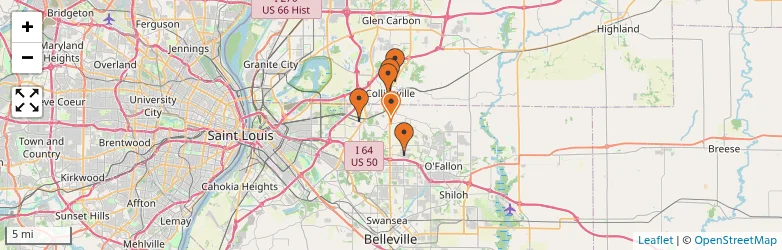 Related schools map
