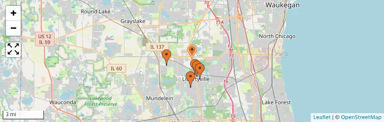 Related schools map