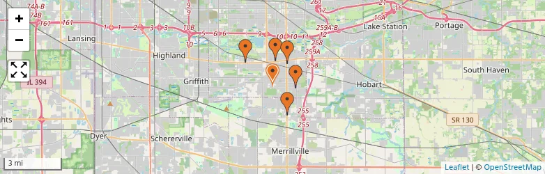 Related schools map