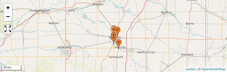 Related schools map