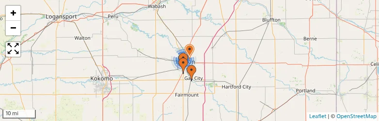 Related schools map