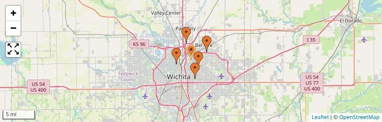Related schools map