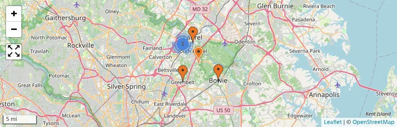 Related schools map