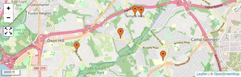 Related schools map