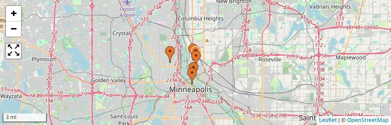 Related schools map