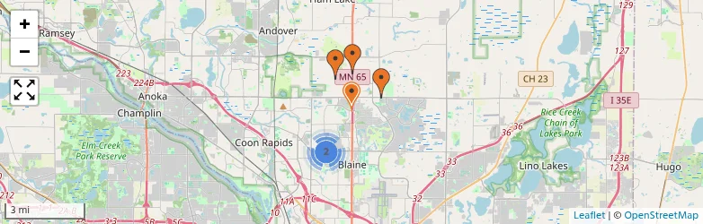 Related schools map