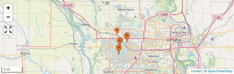 Related schools map
