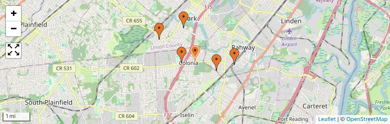 Related schools map