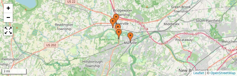 Related schools map