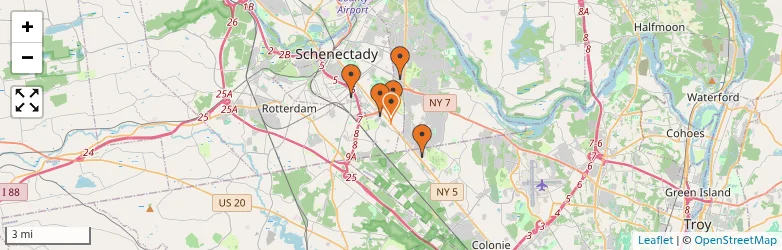 Related schools map