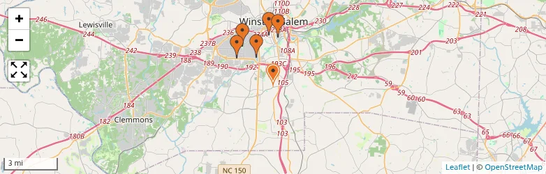 Related schools map