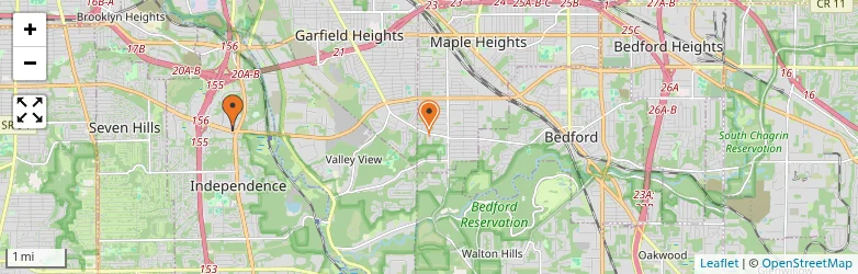 Related schools map