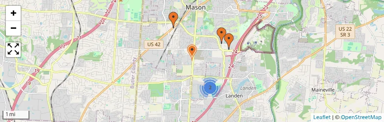 Related schools map