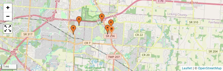 Related schools map