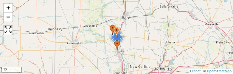 Related schools map