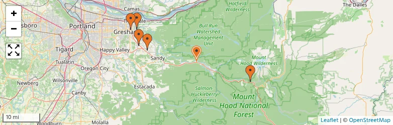 Related schools map
