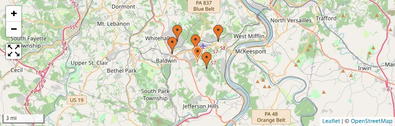 Related schools map