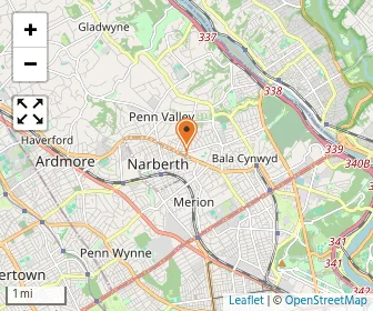 Map of Gan Chabad Of The Main Line