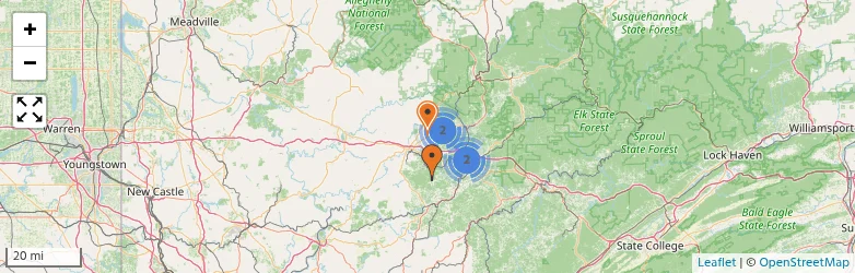 Related schools map