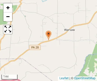 Map of Hazen Amish School