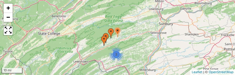 Related schools map