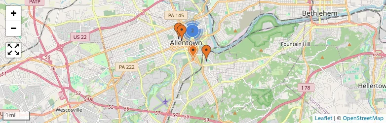 Related schools map