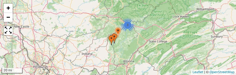 Related schools map