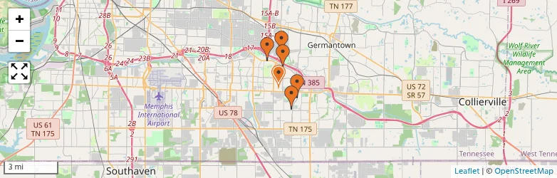 Related schools map