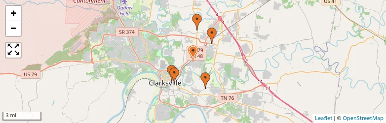 Related schools map