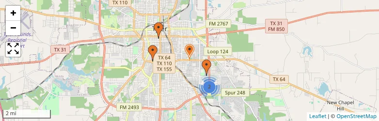 Related schools map