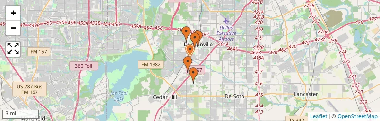 Related schools map