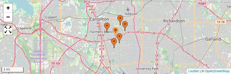 Related schools map