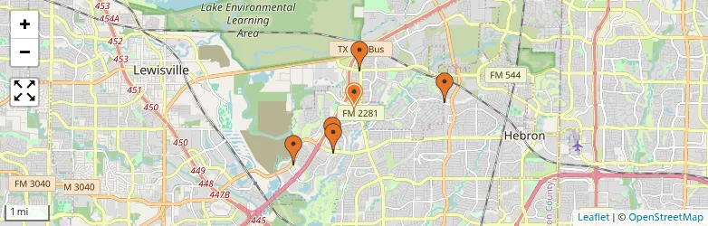 Related schools map