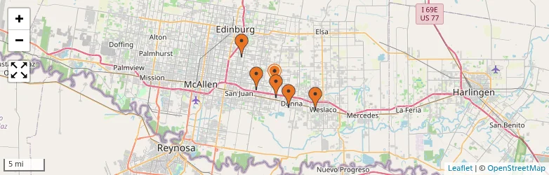 Related schools map