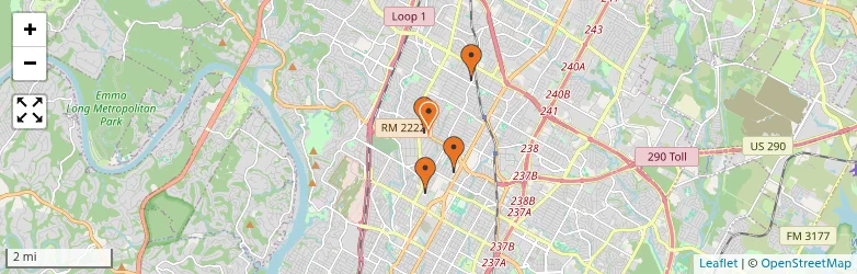 Related schools map