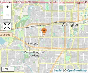 Map of Pantego Christian Academy - Arlington Campus