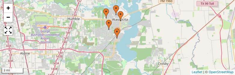 Related schools map