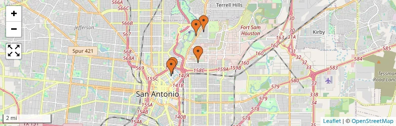 Related schools map