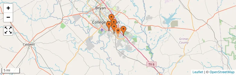 Related schools map