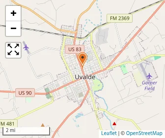 Map of Uvalde Classical Academy