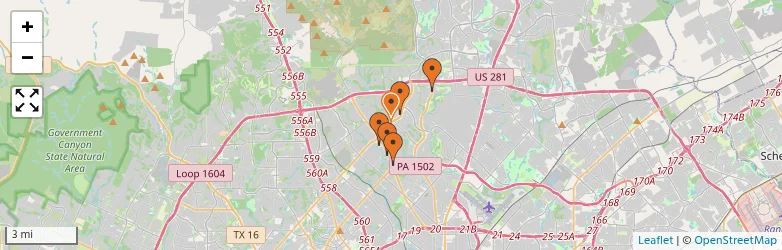 Related schools map