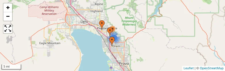 Related schools map