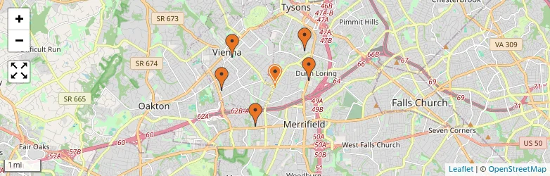 Related schools map