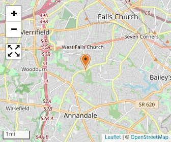 Map of Montessori School Of Holmes Run