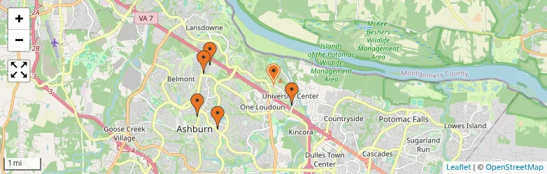 Related schools map