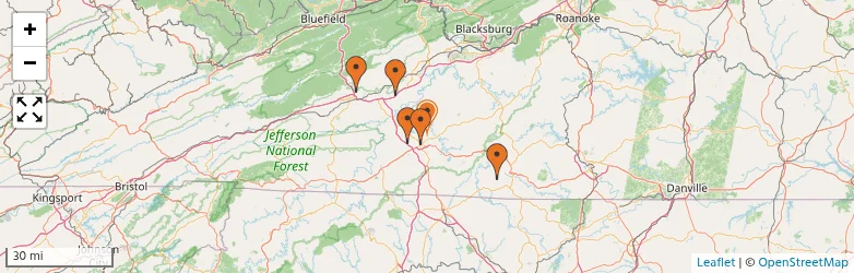 Related schools map
